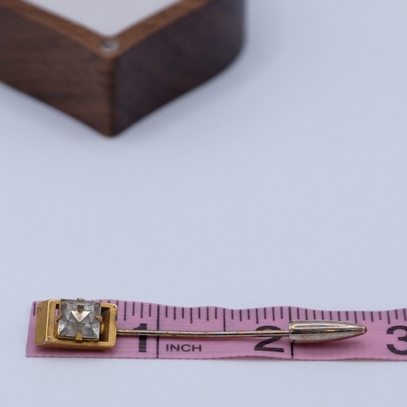 Vintage Rhinestone Stick Pin Brooch - Picture 2 of 7